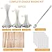 Wax Melting Pot for Candle Making, Candle Making Kit with 90*Wicks, 100*Wick Stickers, 45*Centering Device, 1*Stirring Spoon, Electric Wax Melter with Pouring Spout