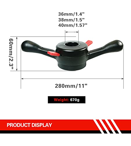 Image of BTMIEY Quick Nut, Wheel Balancer Quick Nut, Wheel Balancer Tyre Changer Tool Wheel Balancing Machine Quick Balance Hub Wing Nut Car Repair Tool Car Accessories (Inner Dimeter 40mm Pitch 3mm)