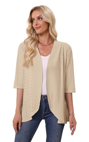 Askyes Netted Knit Ruffle Cardigan