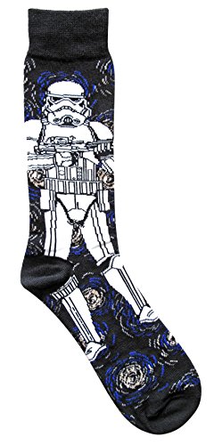 Star Wars Starry Night Themed Men's Crew Socks 5 Pair Pack #TOP5