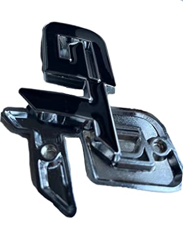 Image of 2 PCS Metal GT Car Emblem Sticker Badge for Vehicle Truck Front Fenders Bumper Side Window Trunk Boot Tailgatel (Silver Black)