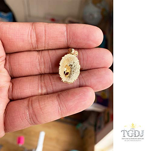 Tgdj 14K Yellow Gold Lion Pendant #TOP5