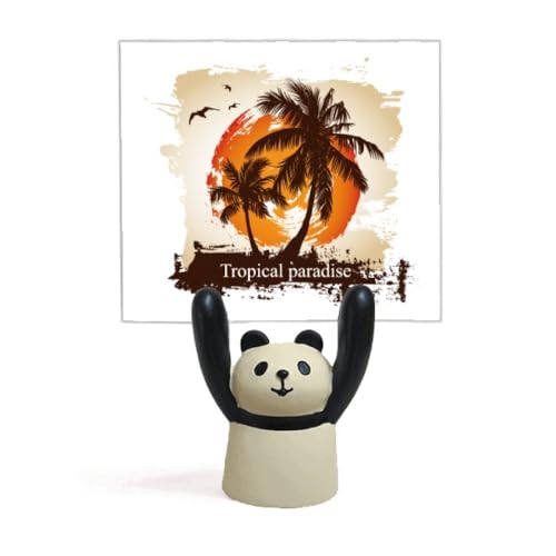 Support pour mémo panda arbre de noix de coco porte-photo décoration table