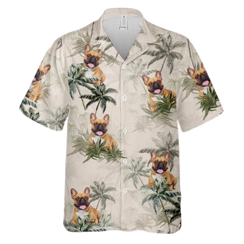 Pawfect House Custom Unisex Tropical Hawaiian Aloha Shirt, Personalized Summer Vacation and Travel Gifts for Women and Men, Dog Cat Lovers, Dog Vibes and Beach Tides, Custom Hawaiian Shirt with Face