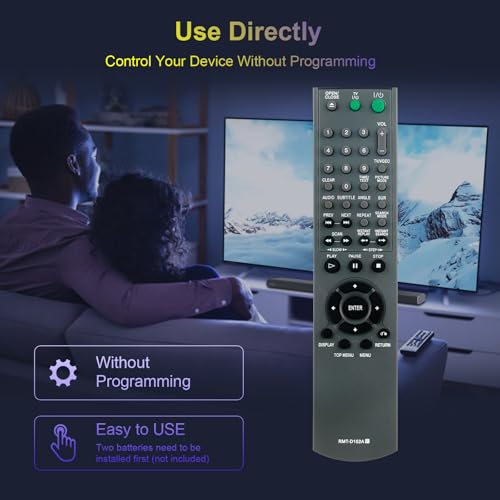 Replacement RMT-D152A DVD Remote Control Compatible with Sony DVD Player DVP-NS47P DVP-NS50 DVP-NS501P DVP-NS507P DVP-NS50P DVP-NS50PB DVP-NS50PS DVP-NS525P DVP-NS530 DVP-NS55P DVP-NS575 DVP-NS575P by AULCMEET - Image 6