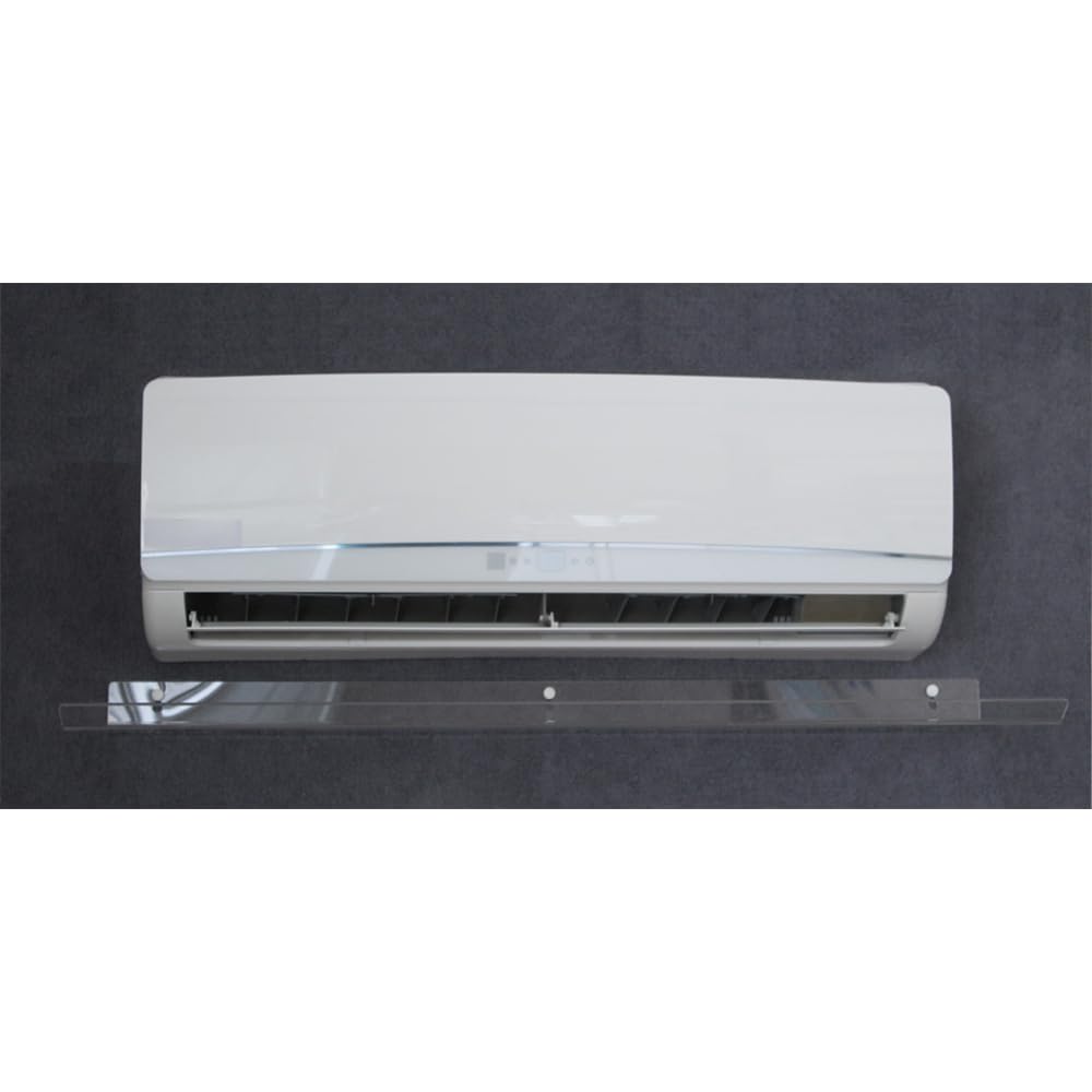 3S SuperSamaStore Deflettore Aria per Split Condizionatore, 110 x 31 x 5 cm | Barriera Ripara-Aria per Bocchetta Climatizzatore, Paravento a Muro per Evitare Getto Diretto, Universale, Trasparente