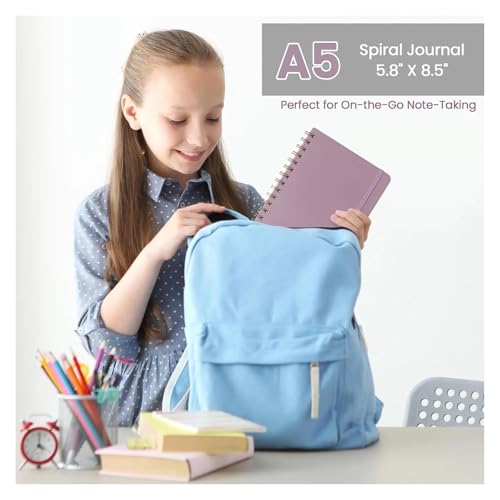 Carnet à spirale A5 violet, le support inspirant pour votre journalisation - 6