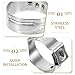 SHINEOFI 10pcs 304 Stainless Steel Single Ear Hose Clamps, Continuous Crimp Cinch Clamp Rings for Pex Tubing and Fuel Line Pipe Fitting Connections, Size 15-17.5mm, Industrial Plumbing Use