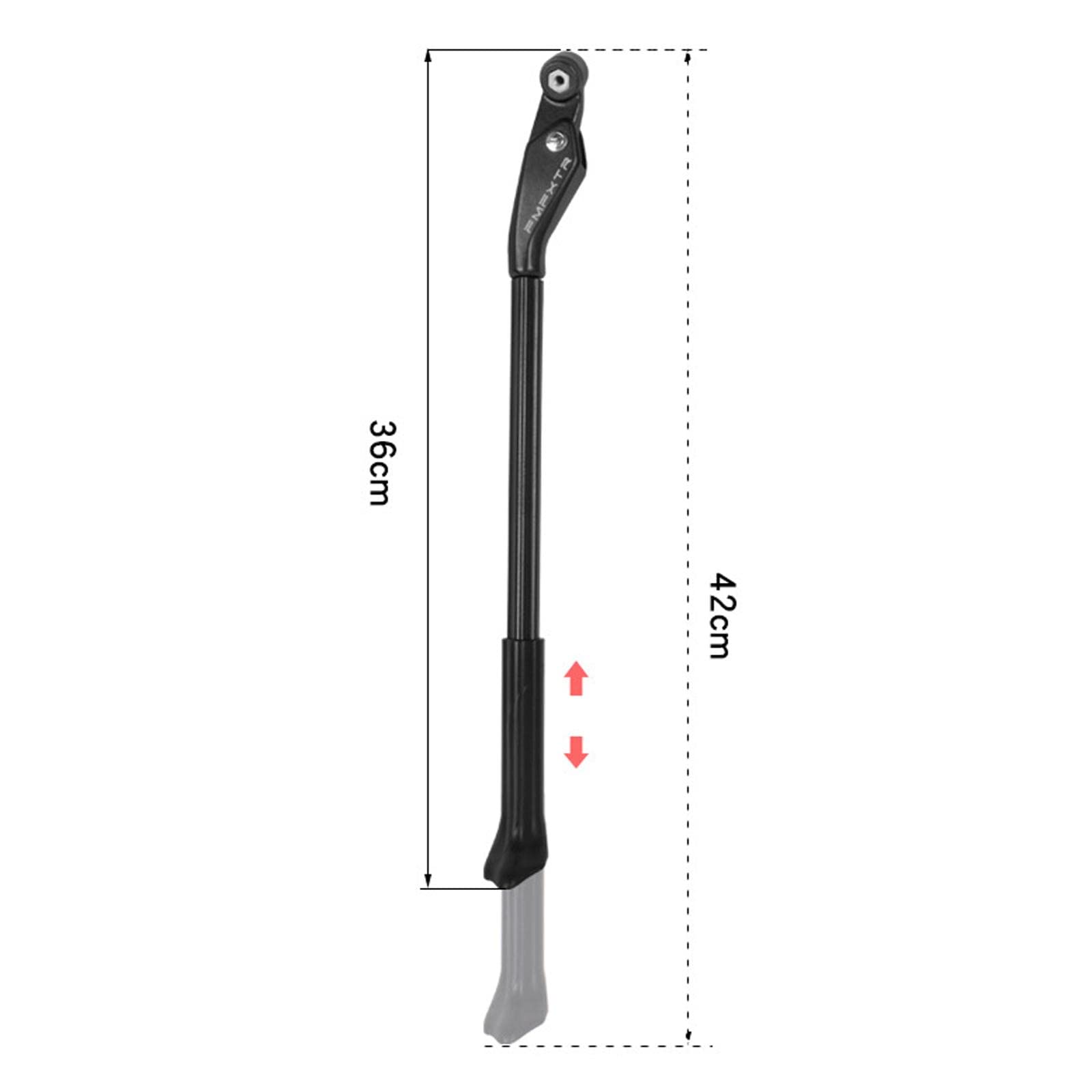 Cavalletto regolabile per bicicletta da 26 a 29 pollici con ruota Mountain Kick Stand MTB nero