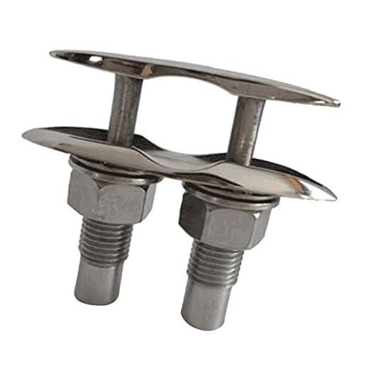 Homyl Bitta Apribile da 5 Pollici, Bitta Pieghevole Marina in Acciaio Inossidabile 316, Supporto di Coperta per Barca per Yacht