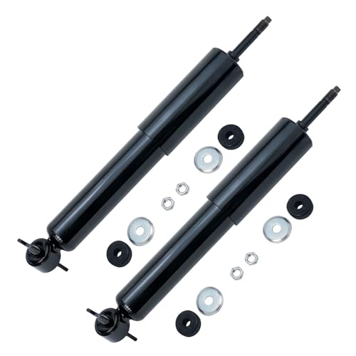 Image of Detroit Axle - 2 Front Shock Absorbers for Ford Ranger Mazda B2300 B2500 B3000 B4000, Replacement Shock Absorbers Pair Set [w /Coil Spring Suspension]
