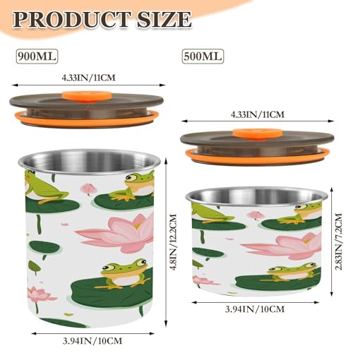 Contenedor Almacenamiento Café Vacío Qilmy 17oz Acero miniatura 3