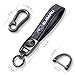 Xiconbao Genuine Leather Car Keychain for Subaru Ascent BRZ Crosstrek Forester Impreza Legacy Outback Series Car Key Chain Ring Accessories for Men and Woman
