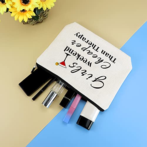 Girls Weekend Gift 3 Pcs Travel Makeup Bag Friendship Trip Gift for Her Best Friends Bestie Sister Cosmetic Bags Christmas Birthday Graduation Present for Women Girls Travel Zipper Toiletries Pouch4