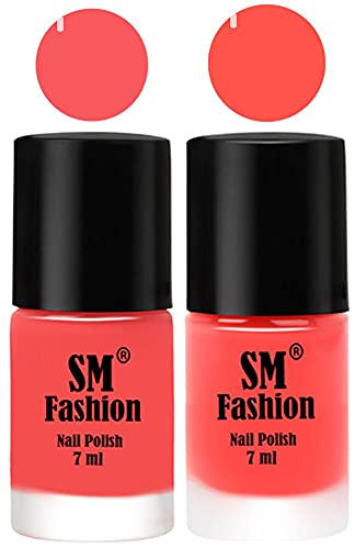 Image of Long Lasting Nail Polish | Nail Paint Combo 7 ml Each) - Set of 2 Light Pink-Baby Pink