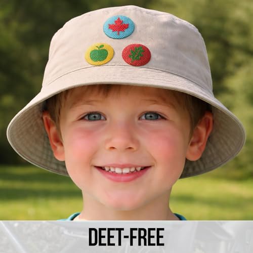 Image of RiptGear Natural Mosquito Patch Stickers for Kids - Insect Citronella Oil Stickers (78 Pack)