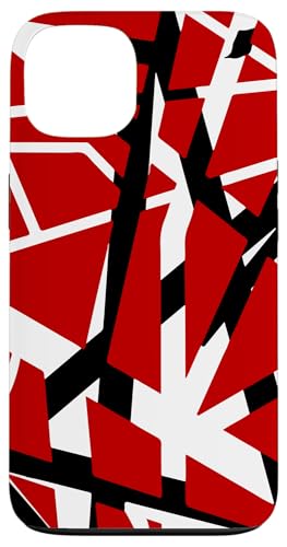 Retro 80s Red Black White Glam Rock Hair Metal Music Case for iPhone 13