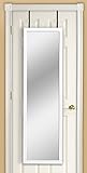 Mirrotek Over The Door Mirror, White, 13.7' x 48'