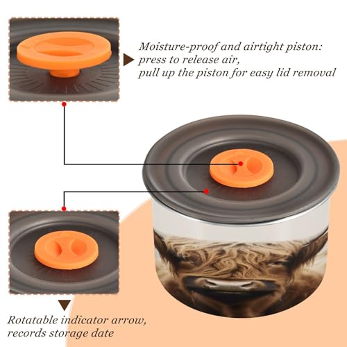 Contenedor hermético de acero inoxidable para café 500 ml miniatura 3