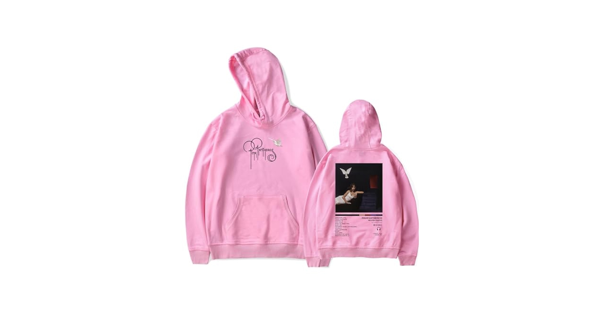XJAYJZN PinkPantheress Merch Heaven Knows Album Hoodies