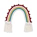 NoJo Rainbow Tapestry & White Yarn Wall Decor, Red, Pink, Yellow, Blue (7113019P)