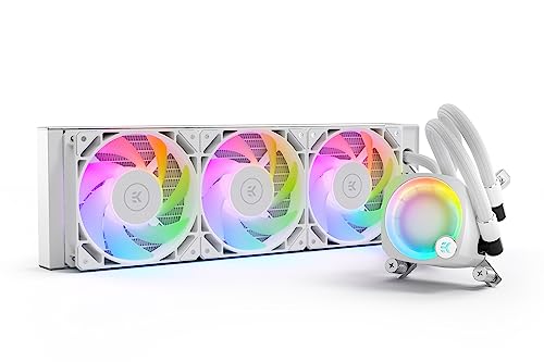 Image of EK WB EK Water Blocks EK-Nucleus AIO CR240 Lux D-RGB All-in-One Liquid for 240mm CPU with EK FPT Fans,Water Cooled Components,120mm Fan, for Intel.AMD CPUs