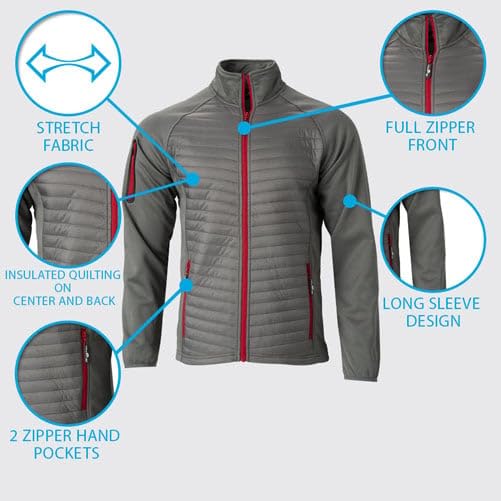 The Weather Company Golf Full Zip Quilted Jacket2
