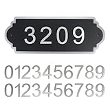 Address numbers for house,Two Sets of Numbers from 0-9,Outside House Address Number Mailbox Number Sign for House Home Hotel Office Garden Decorative Wall Plaque,Decorative Numbers Plaque.