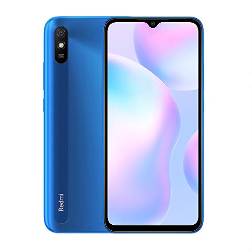 Xiaomi Redmi 9A Smartphone 2Gb Ram 32Gb Rom Teléfono Móvil,Pantalla 6.53” Hd+ Mtk Helio G25 Octa Core Procesador,Dual sim Micro Sd,13 Mp Cámara Trasera Ai Face Unlock Global Versión (Azul)