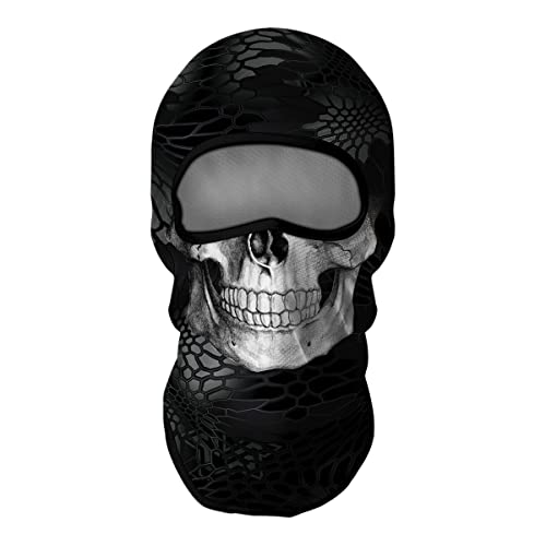 Image of Skull Full ski Mask, 3D Balaclava, UV Sun Protection,Motorcycle /Ski /Scarf /Cycling /Fishing for Men