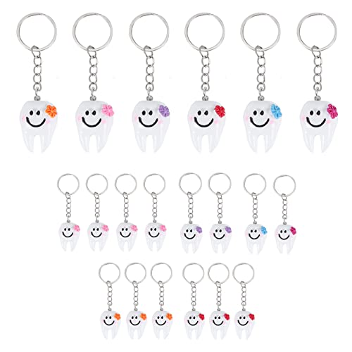 Bruafsir 20 pezzi dentista dente appeso a forma di dente dentale carino