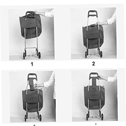 Taschen für Einkaufswagen, Einkaufshandwagen Ersatzbeutel wasserdichte Oxford Stoffspeicher Beutel Trolley Taschen… – Bild 8