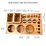 Barillio Bamboo Stand for Bartender Kit Storage (Bar Tools are Not Included) | Cocktail Shaker Set Wood Holder | Perfect Match with Barillio Complete Bar Tool Set - Image 2
