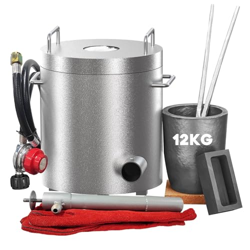 Melting Furnace Kit with Gas Valve and Tongs