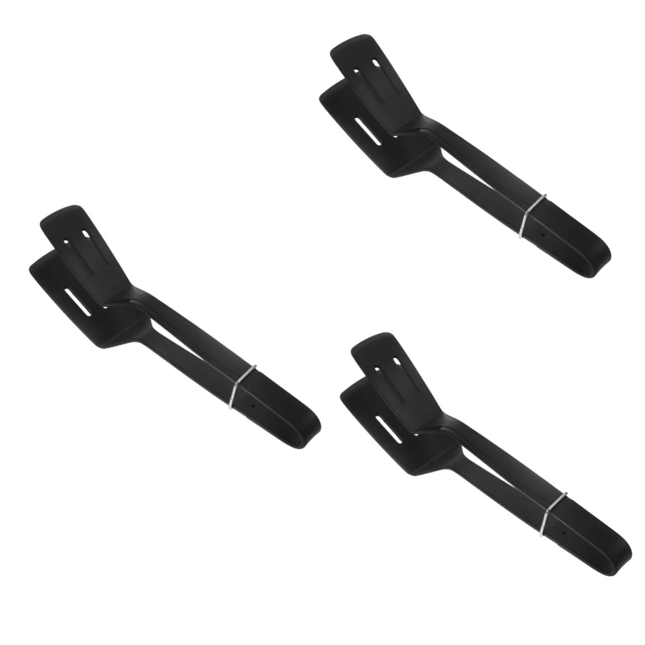 INOOMP 3stücke Silicone Grill Und Küchenzange Mit Rutschfestem Griff Multifunktionale Spatelklammer Für Steak Fisch Und Eier Hitzebeständig Für Kochen