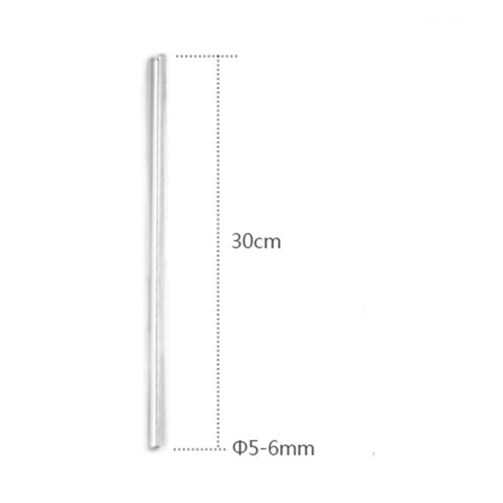 barras de vidrio de borosilicato, Varilla agitadora de vidrio de borosilicato transparente de 0,2 x 12 pulgadas, paquete de 10