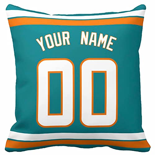 Image of ANTKING Throw Pillow 2 Pack with Custom Name and Number Personalized Gift for Men Women Boys