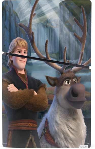 Skinit Decal Gaming Skin Compatible with PS5 Slim Digital Edition Console - Officially Licensed Disney Frozen II Kristoff and Sven Design