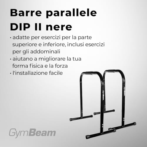 GymBeam DIP II Calisthenics Bars, Dip Station en Home Workout Equipment, Push-up Equipment, Verbetert Conditie en Kracht, Rotatie - Afbeelding 5