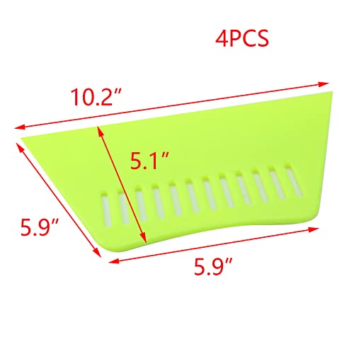 Outil de lissage pour papier peint plastique T Tulead raclette marouflage lot de 4 - 3