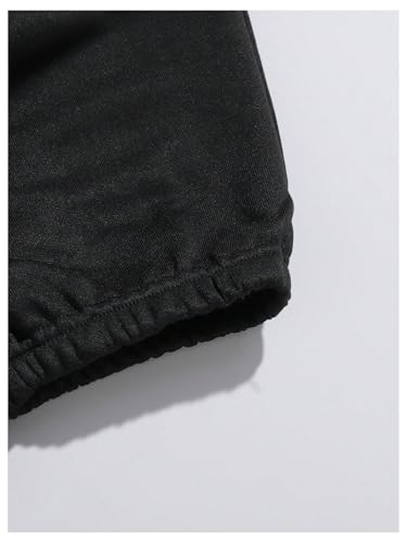 SweatyRocks Girl's 2 Pack Heart Print Sweatpants Elastic High Waist Workout Jogger Pants with Pockets4