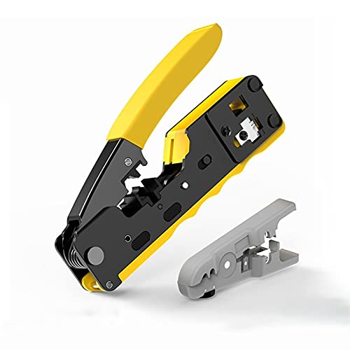 Sertisseur RJ45 CAT6 CAT7 jaune pour optimiser le réseau internet de la maison