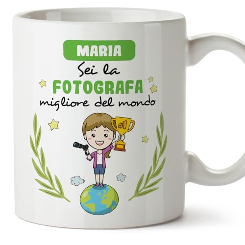 Mugffins Tazza Personalizzata in ceramica per FOTOGRAFA donna 11 oz
