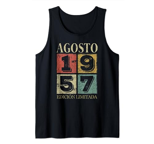 Agosto 1957 Cumpleaños nacen en Agosto De 1957 Regalo Camiseta sin Mangas