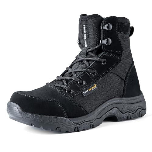 Image of FREE SOLDIER Women's Tactical Hiking 6 Inches Lightweight Combat Boot Durable Comfortable Work Boots for Women