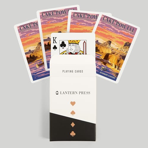 Lantern Press Naipes Poker Lake Powell y Sunset 52 Cartas miniatura 6