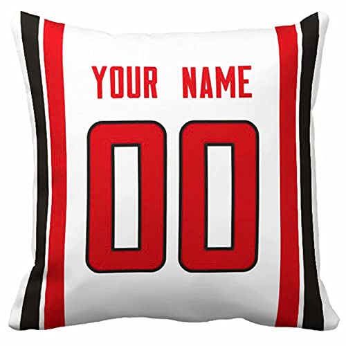 Image of ANTKING Throw Pillow 2 Pack with Custom Name and Number Personalized Gift for Men Women Boys