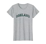 Oakland Classic Athletic Sports Distressed T-Shirt
