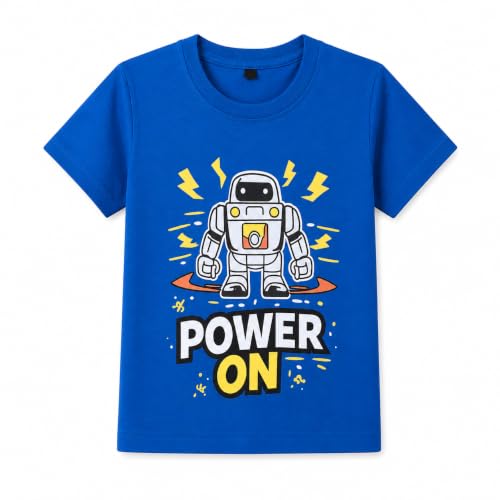 Image of T2F Boys Cotton Regular fit T-Shirts Pack of 5 |Soft Cotton Breathable Fabric | Half Sleeve Round Neck | Casual Wear Combo | Kids Clothing