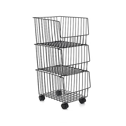 Cesta de frutas y contenedor estante para resolver la falta de espacio en cocina 2